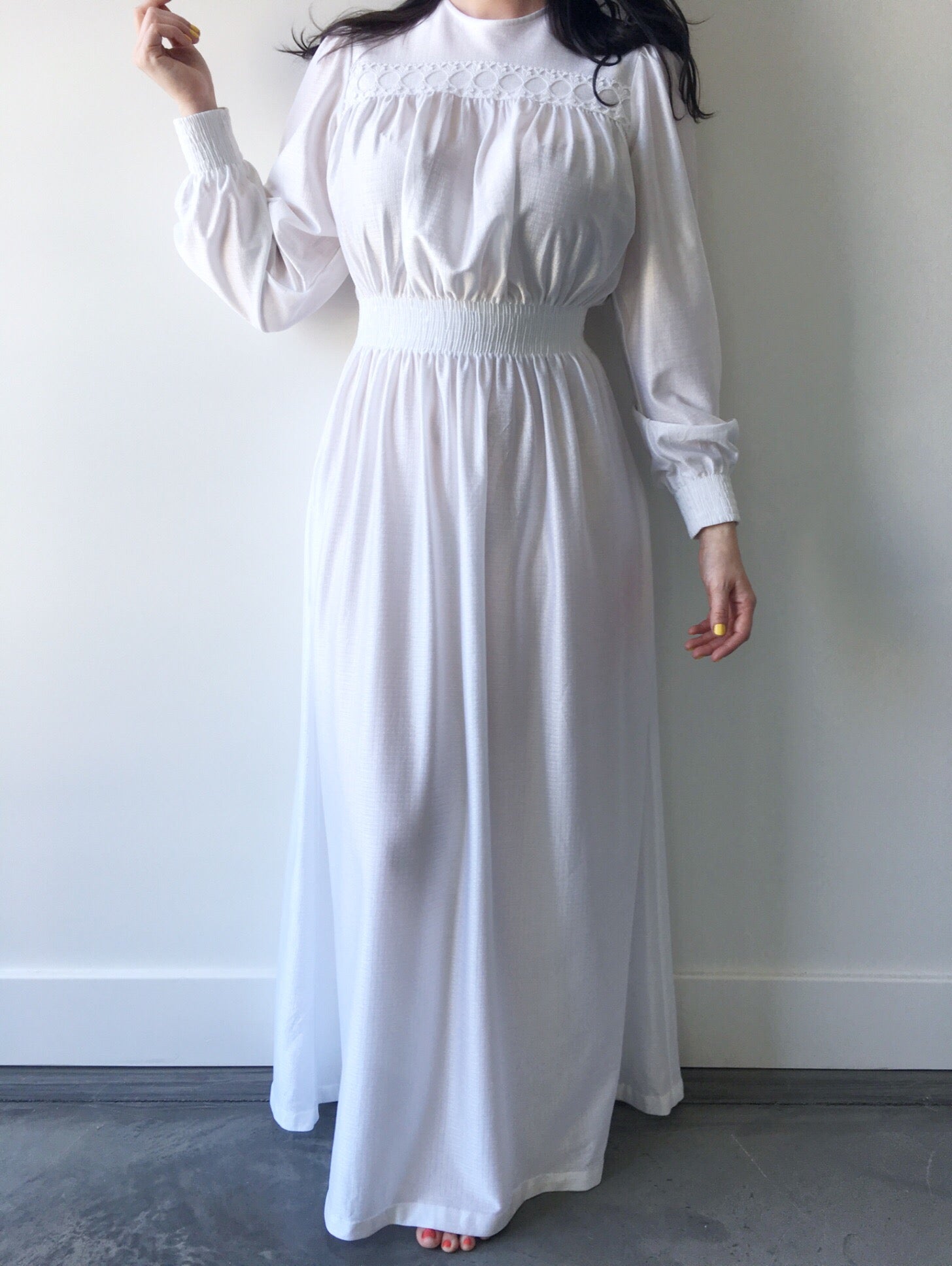 1970s Shimmer Maxi Dress