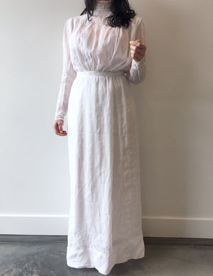 1900s Gauze Victorian Dress