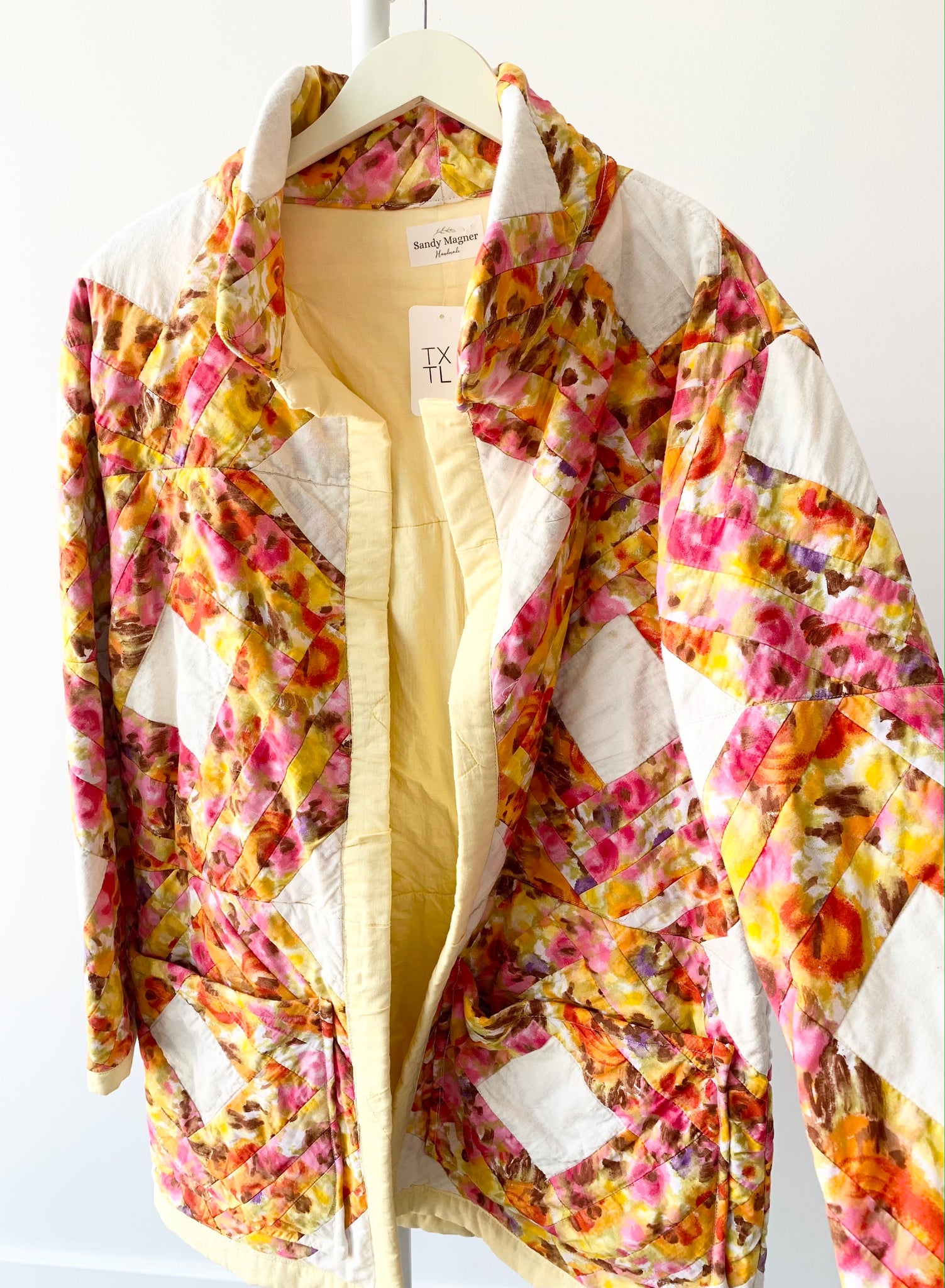 Walkin' on Sunshine Vintage Quilt Jacket