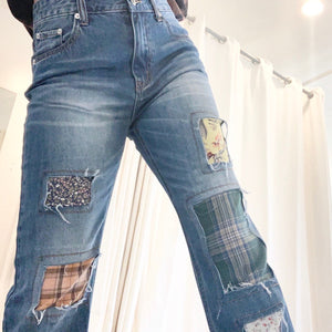 Vintage Patchwork Denim