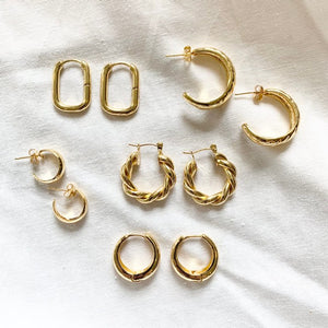 14k Gold Plated Hoops