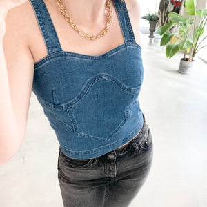 Denim Corset