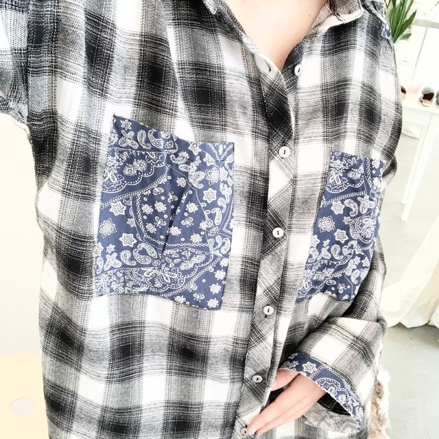 Bandana Flannel Shirt