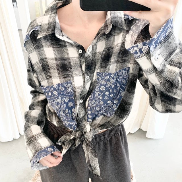 Bandana Flannel Shirt