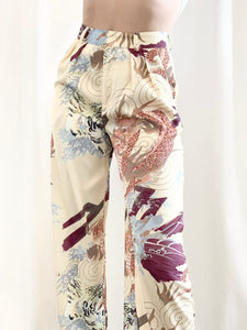 Kimono Dragon Satin Pant